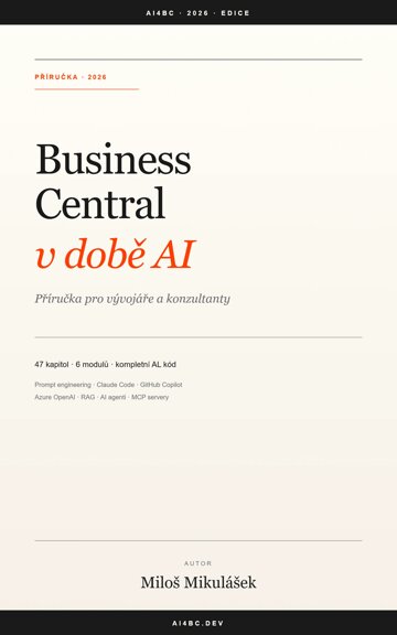 Obálka knihy Business Central v době AI