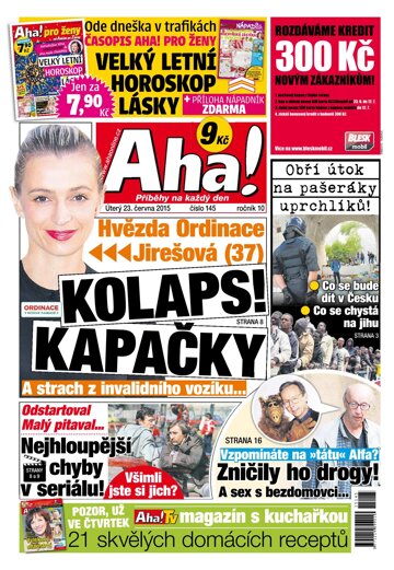 Obálka e-magazínu AHA! 23.6.2015