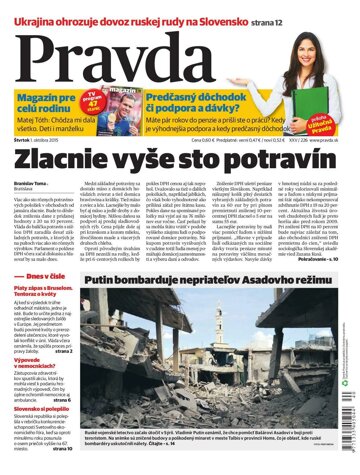 Obálka e-magazínu Pravda 1.10.2015