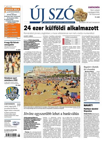 Obálka e-magazínu Új Szó 9.11.2015