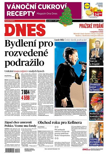 Obálka e-magazínu MF Dnes 27.11.2017