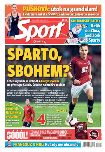 Obálka e-magazínu Sport 10.1.2019