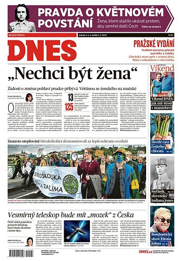 Obálka e-magazínu MF Dnes 4.5.2019