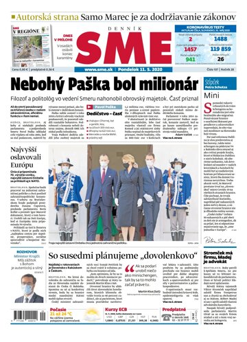 Obálka e-magazínu SME 11.5.2020