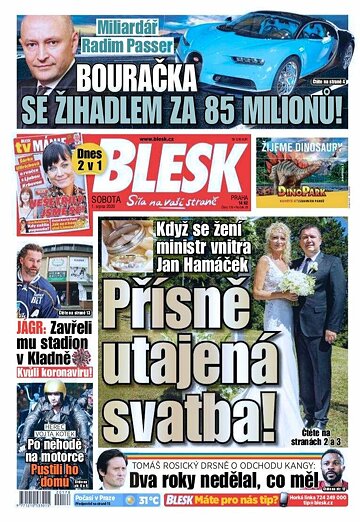 Obálka e-magazínu Blesk 1.8.2020