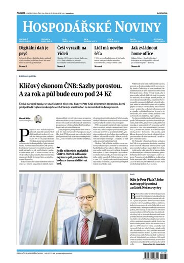 Obálka e-magazínu Hospodářské noviny 234 - 6.12.2021