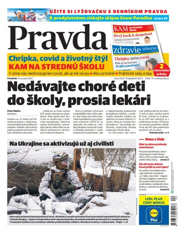 Obálka e-magazínu Pravda 24. 1. 2022