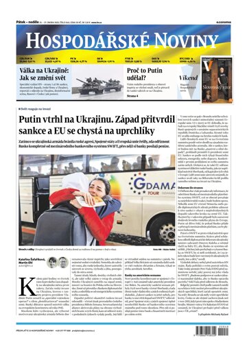 Obálka e-magazínu Hospodářské noviny 040 - 25.2.2022