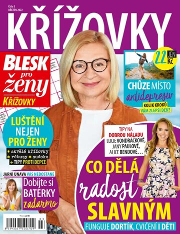 Obálka e-magazínu Blesk pro ženy Křížovky 3/2022