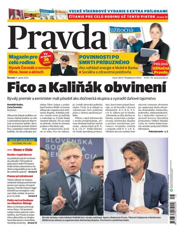 Obálka e-magazínu Pravda 21. 4. 2022