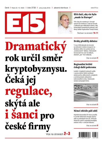 Obálka e-magazínu E15 23.12.2022