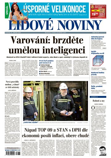 Obálka e-magazínu Lidové noviny 30.3.2023