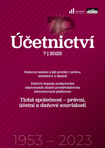 Obálka e-magazínu Účetnictví 7/2023