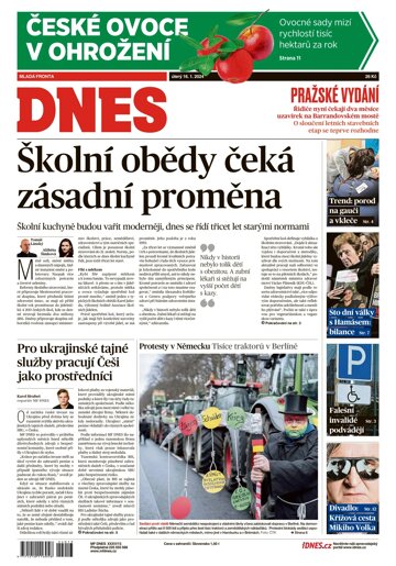 Obálka e-magazínu MF Dnes 16.1.2024