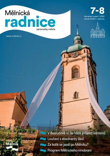 Obálka e-magazínu Mělnická Radnice 07 - 8/2025