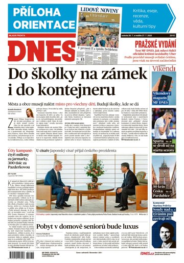 Obálka e-magazínu MF Dnes 26.7.2025