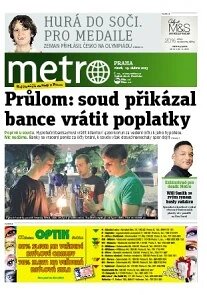 Obálka e-magazínu deník METRO 19.4.2013