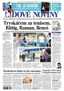 Obálka e-magazínu Lidové noviny 23.5.2014