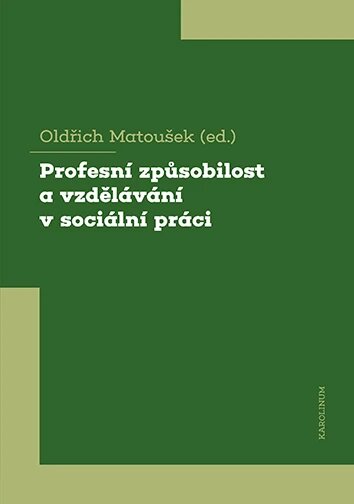 Obálka knihy Profesní způsobilost a vzdělávání v sociální práci