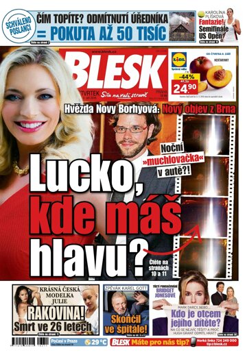 Obálka e-magazínu Blesk 8.9.2016