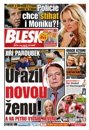 Obálka e-magazínu Blesk 12.8.2017