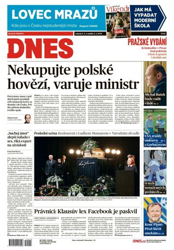 Obálka e-magazínu MF Dnes 2.2.2019