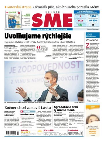 Obálka e-magazínu SME 5.5.2020