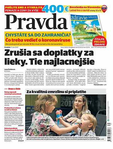 Obálka e-magazínu Pravda 27. 7. 2020