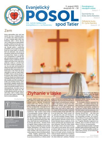 Obálka e-magazínu Evanjelický posol spod Tatier 31-32-2021
