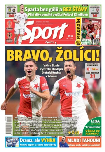 Obálka e-magazínu Sport 17.9.2021