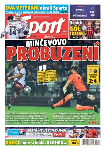 Obálka e-magazínu Sport 18.10.2021