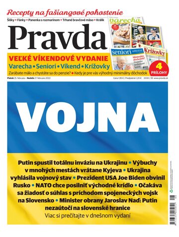 Obálka e-magazínu Pravda 25. 2. 2022