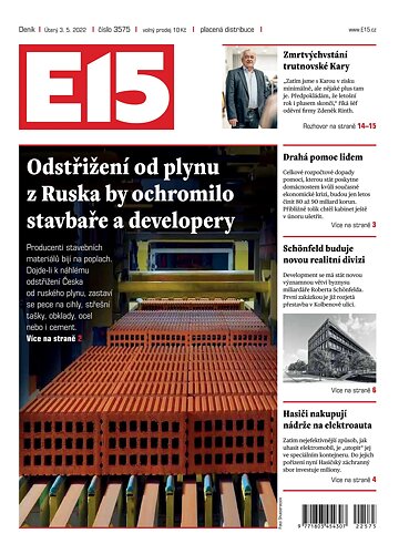 Obálka e-magazínu E15 3.5.2022