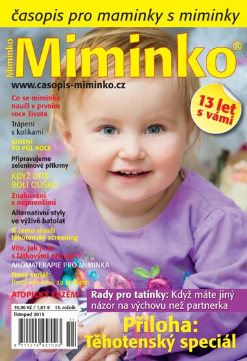 Obálka e-magazínu Miminko 11/2015