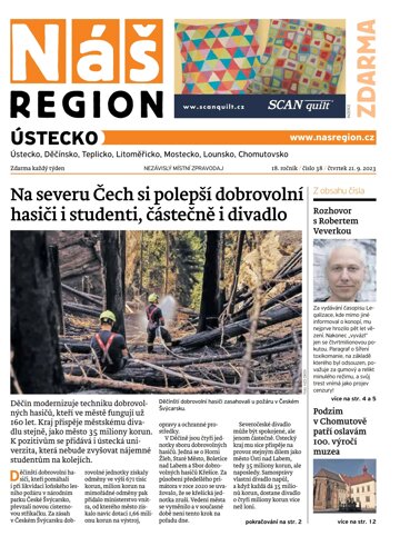 Obálka e-magazínu Náš Region - Ústecko 38/2023