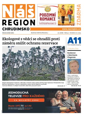 Obálka e-magazínu Náš Region - Chrudimsko 42/2025