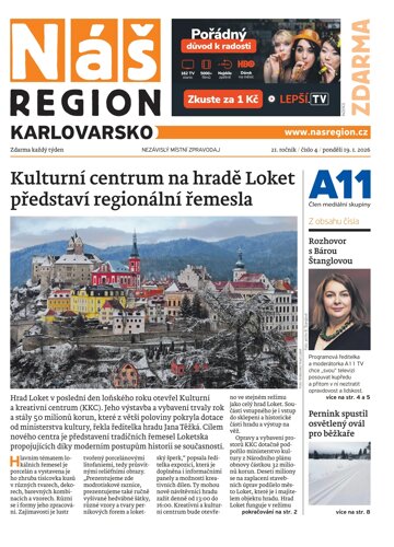 Obálka e-magazínu Náš Region - Karlovarsko 4/2026