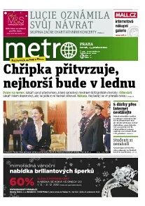 Obálka e-magazínu deník METRO 13.12.2012