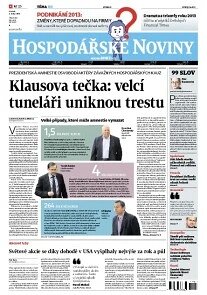 Obálka e-magazínu Hospodářské noviny 002 - 3.1.2013