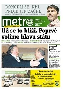 Obálka e-magazínu deník METRO 7.1.2013