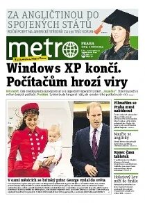 Obálka e-magazínu deník METRO 8.4.2014