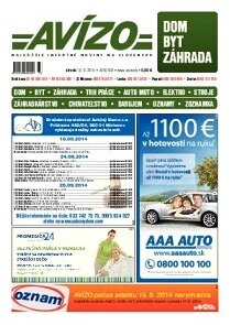 Obálka e-magazínu Avízo 108 (10.9.2014)