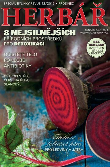 Obálka e-magazínu Herbář 12/15 novoroční detox