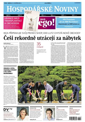 Obálka e-magazínu Hospodářské noviny 103 - 27.5.2016