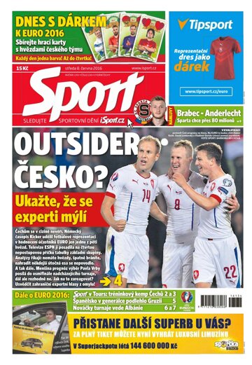 Obálka e-magazínu Sport 8.6.2016