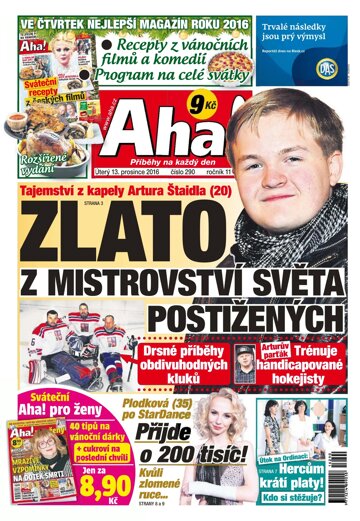 Obálka e-magazínu AHA! 13.12.2016