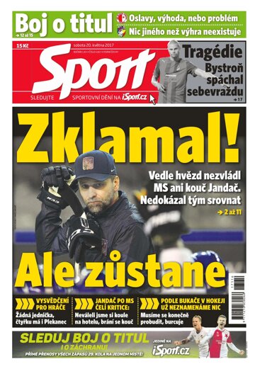 Obálka e-magazínu Sport 20.5.2017