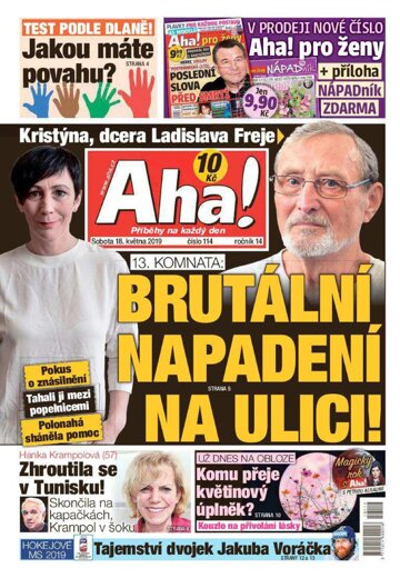 Obálka e-magazínu AHA! 18.5.2019