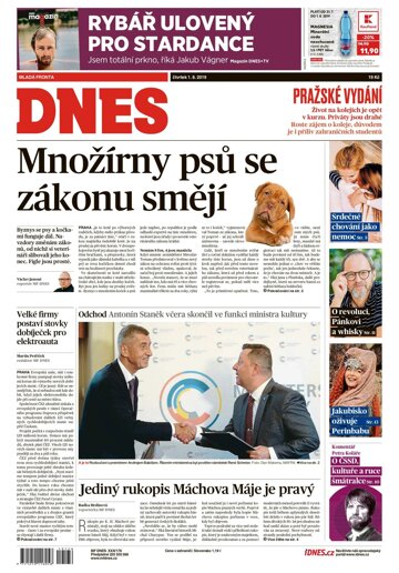 Obálka e-magazínu MF Dnes 1.8.2019