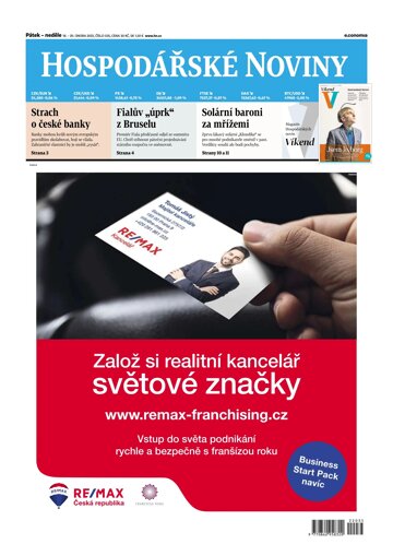 Obálka e-magazínu Hospodářské noviny 035 - 18.2.2022